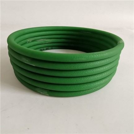 Groene ronde PU transportband